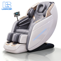 Fauteuil de massage LEERCON AI à double moteur, zéro gravité, corps entier, tablette articulée, télécommande, écran couleur, mode de massage personnalisé