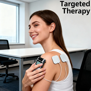 25 Modlu Çift Kanallı Arkadan Aydınlatmalı LED Ekranlı Düşük Frekanslı Ayarlanabilir <span class=keywords><strong>TENS</strong></span> EMS Terapi Stimülatörü - Product Image 2