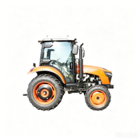 Mini-tracteur agricole 4x4 robuste à double hydraulique, 50 CV, haute garde au sol, pour l'agriculture compacte et les petites exploitations