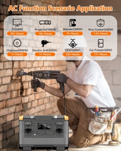 Năng lượng mặt trời giải pháp 2000W UPS lithium cung cấp điện trạm năng lượng mặt trời Máy phát điện xách tay 1000W LiFePO4 Pin cho nhà cắm trại sao lưu - Product Image 4