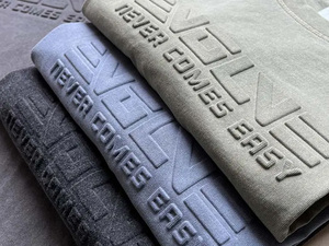 T-shirt oversize de haute qualité, design épaules tombantes, t-shirt uni, impression personnalisée, t-shirts pour hommes - Product Image 2