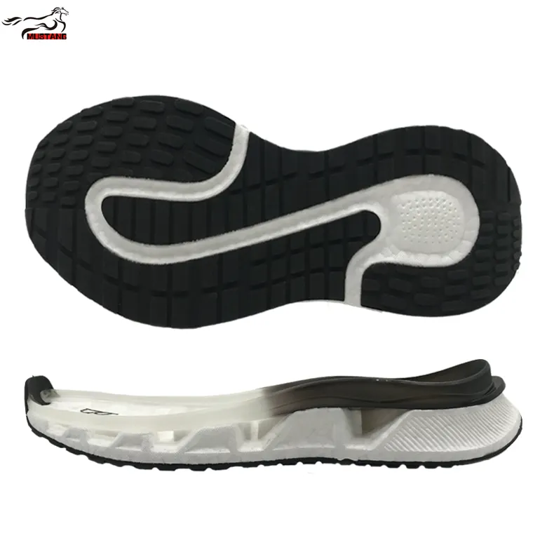 Mustang ETPU Material Wear-resistant Non-slip Rubber Sole Best Selling Sports Casual Shoes Soles for Portugal