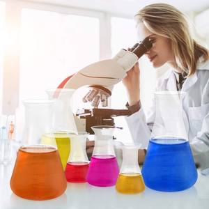 ขวดพลาสติกทรงกรวย Erlenmeyer ขวดเคมีอุปกรณ์ห้องปฏิบัติการชีวภาพ - Product Image 6