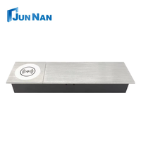 Nuevo Diseño de Fábrica, Enchufe Extensible Inteligente Inalámbrico Oculto, Enchufe de Escritorio Deslizante Montado en la Pared, Enchufe de Aluminio