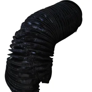 Rubber Cloth Rod Silicone Shields Round Cylinder Rod Bellows Cover Ball Screw Protection Cover Bellows With Zipper