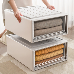 Trong Suốt Heavy Duty Nhựa Lưu Trữ Hộp Đa Chức Năng Thiết Kế Hiện Đại Stackable Giày Container Với Ngăn Kéo Hình Chữ Nhật Hình Dạng - Product Image 1