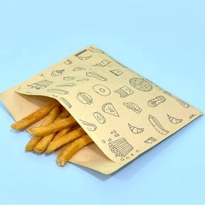 Bolsa de Regalo con Asas de Cuero Genuino <span class=keywords><strong>Cheng</strong></span> <span class=keywords><strong>Huang</strong></span>, Ecológica, Diario con Graffiti Marrón, 15x17cm, 0.5-1kg, Venta al por Mayor 28 - Product Image 2