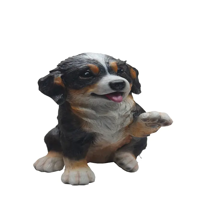INVENTORY FAST DELIVERY 2021 NEW DESIGN RESIN BERNESE MOUNTAIN DOG FIGURINES ANIMAL PUPPY STATUES LOWEST PRICE GARDEN DECORATION