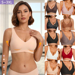 <span class=keywords><strong>Reggiseno</strong></span> <span class=keywords><strong>Senza</strong></span> Cuciture Plus Size con <span class=keywords><strong>Imbottitura</strong></span> Profonda a V, <span class=keywords><strong>Senza</strong></span> <span class=keywords><strong>Ferretto</strong></span>, Comodo per Uso Quotidiano 2026 - Product Image 6