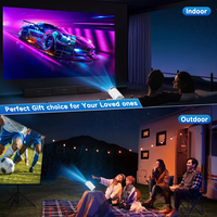 Mini Proyector Portátil HY300 Pro 4K, Cine en Casa, Teléfono Móvil, Smart TV, Proyectores LED para Exteriores, Android 12, WIFI, Video Proyector