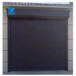 Volet roulant motorisé automatique haute sécurité en alliage d'aluminium robuste, résistant à l'eau, pour ferme, <span class=keywords><strong>garage</strong></span>, <span class=keywords><strong>porte</strong></span> extérieure <span class=keywords><strong>de</strong></span> magasin - Product Image 1