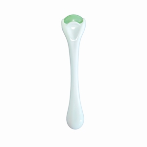 Mini Rouleau de Massage Facial en Jade Aventurine Naturel avec Poignée en Plastique pour Lifting des Yeux et du Visage - Product Image 5