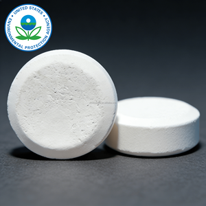 Clorador Estabilizado Registrado por la EPA, Tabletas de 3 Pulgadas, Cubeta de 50 LB, Almacén en EE. UU. - Product Image 1