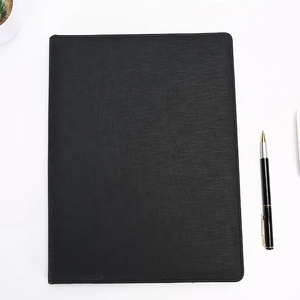 Dossiers liés à la réunion personnalisés en usine A4 organisateur reprendre <span class=keywords><strong>le</strong></span> dossier de portefeuille Padfolio dossier de conférence en cuir A4 multi-poches - Product Image 4