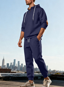 Conjunto Deportivo Informal de 2 Piezas RUIQUWIN con Logotipo Personalizado para Hombre, Talla Grande, Transpirable, Sudadera Holgada y Pantalones Deportivos para Gimnasio y Fitness - Product Image 2