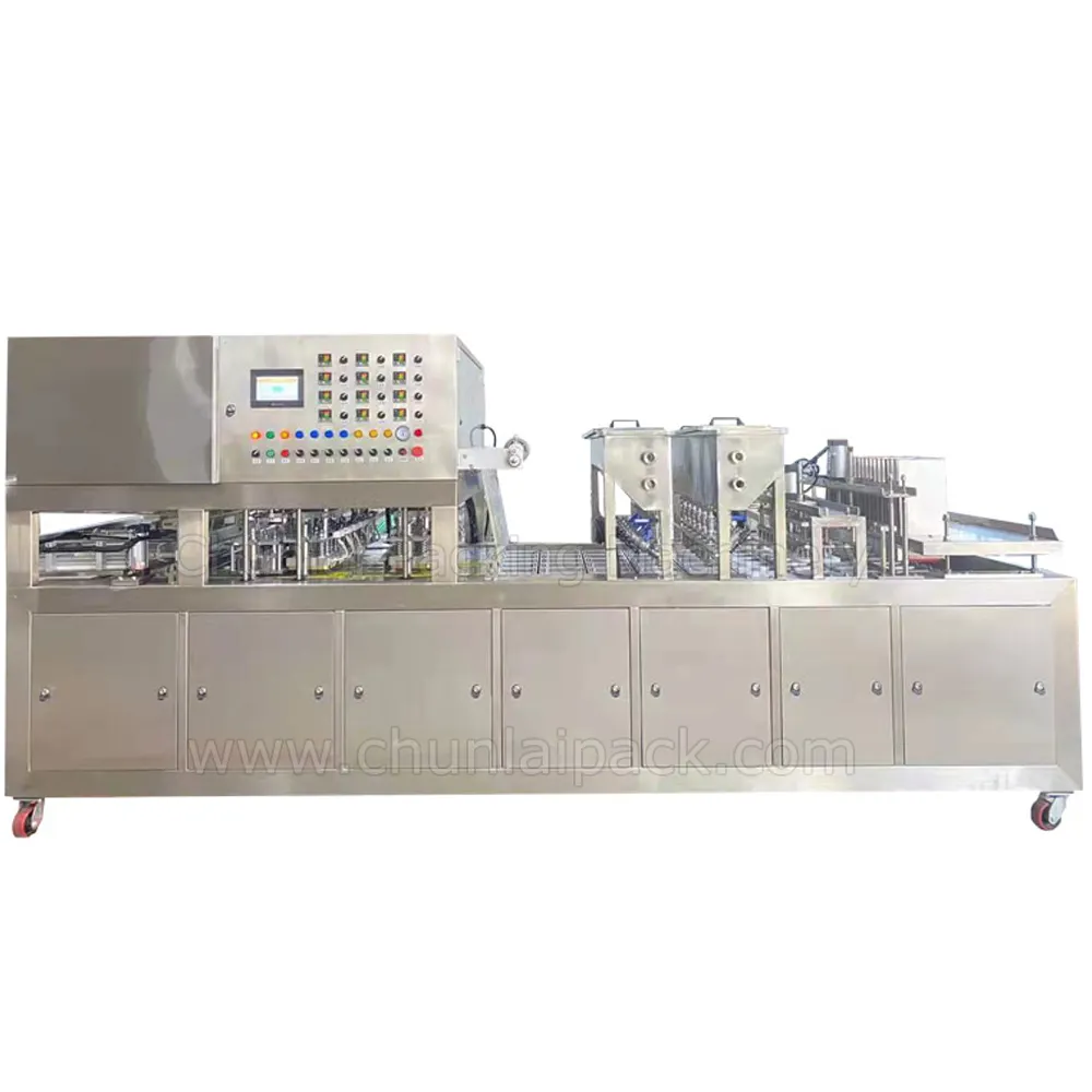 Brine Filling Tray Sealing Cooked Quail Eggs Counting Container Packaging Machine