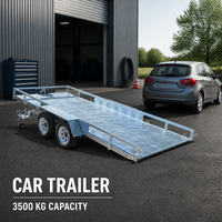 Remorque de transport de voitures robuste de 3500 kg avec système d'inclinaison