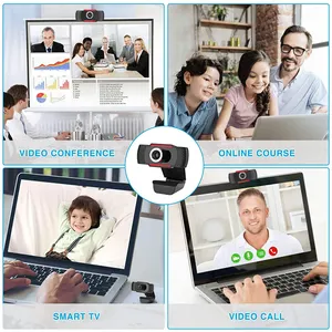 2021 nuevo de belleza HD webcam micrófono incorporado 1080P webcam con buena resolución y apoyar más el sistema