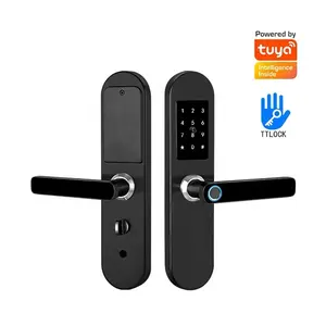 工厂供应商应用控制指纹门锁Wifi无线组合家庭安全指纹门锁