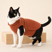 Manteau rembourré pour chien de couleur unie, réglable, toutes saisons, style décontracté pour chiens