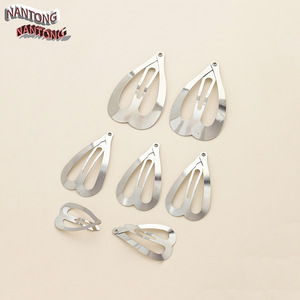 Pinzas de Pelo Metálicas en Forma de Corazón de 32mm 40mm 47mm 58mm, Accesorios de Joyería DIY para Uso Diario - Product Image 4