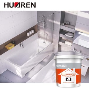 Sơn phủ polyurethane acrylic Huaren 1K, chất lỏng chống thấm cho phòng tắm, màng chống thấm cho tường và bê tông - Product Image 4