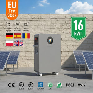 แบตเตอรี่ติดผนัง 5KWH 10KWH 15KWH 16KWH LiFePO4 แบตเตอรี่บ้าน 16KWH LiFePO4 แบตเตอรี่โซลาร์ 16KWH 48V - Product Image 1