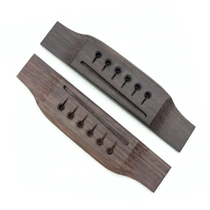 Vente en gros de 152.5mm de selle en palissandre pont de guitare acoustique folk à 6 cordes pour pièces de guitare - Product Image 1