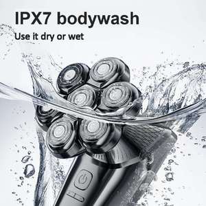 CITICITY Professional IPX7 Bald Head Men's <b>Face</b> Electric <b>Shaver</b> Multi-Head Household Rechargeable Seven Blades <b>Shaver</b> - Product Image 5