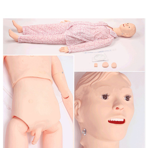 Model anatomi wanita dan pria multifungsi maneken perawatan medis alat bantu belajar Dummy CPR untuk mengajar - Product Image 5