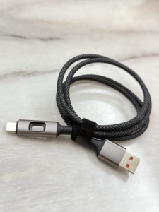 Câble <span class=keywords><strong>de</strong></span> charge rapide Micro USB tressé en nylon et aluminium pour téléphones <span class=keywords><strong>Galaxy</strong></span> <span class=keywords><strong>S</strong></span>, Android et tablettes – Connecteurs V8 et Type C - Product Image 3