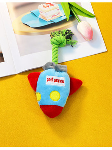 Jouet en peluche de luxe pour animaux de compagnie, modèle Rocket, résistant, pour la mastication des chiens, interactif, anti-ennui, style animal, fournitures pour animaux de compagnie - Product Image 6