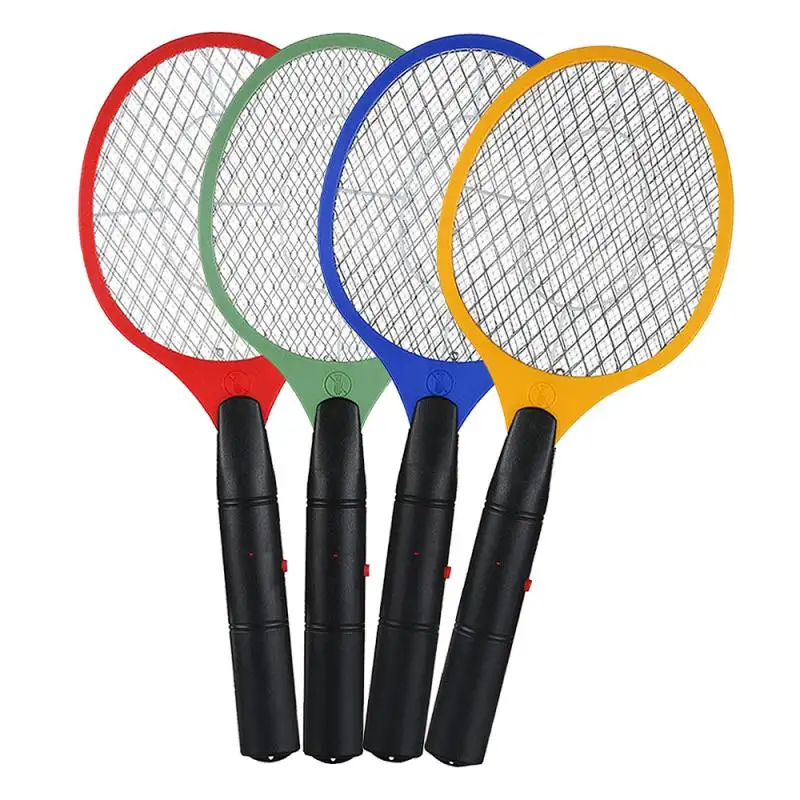 2021 Electric Fly Swatter Operated Hand Mosquito Bug Insects Killer Fly Cordless Anti Mosquito Racket Household Fly Swatter Summ