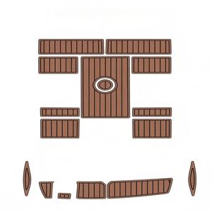2006 Baja <span class=keywords><strong>fuorilegge</strong></span> 20 piattaforma nuoto pozzetto barca EVA schiuma finta Teak ponte tappetino Seadek MarineMat Gatorstep stile autoadesivo - Product Image 1
