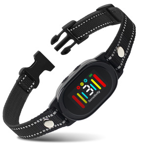 Collar de descarga eléctrica listo para perros Collar de perro eléctrico con control remoto Collar de ladridos de perro recargable impermeable - Product Image 1