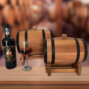 Custom 3 Liters No Engraving Premium Wood Wooden Whiskey Wine Oak Barrels Whisky Barrel