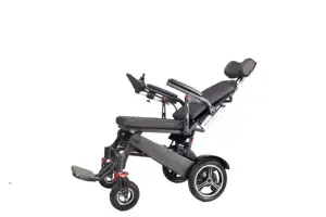 Ousite Airplane Electric Wheelchairs 7 Inches Front Wheel 12 Inches Rear Wheel