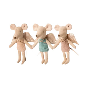 Muñeco de Ratón de Arte Nórdico CPC, Adorable con Alas de Ángel, Ecológico, Multicolor, Juguete de Peluche de 9-10CM, Algodón y Poliéster, con Peso, para Cumpleaños - Product Image 1