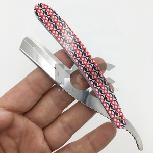 Professional <b>Razor</b> Custom Design Throat Cut Paper Coating Handle Stainless Steel Replaceable Blade <b>Straight</b> <b>Razor</b> Top Product - Product Image 1