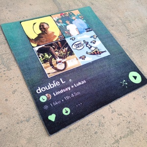 Acrylique écologique avec l'aimable autorisation de Young Money Entertainment Rien n'était <span class=keywords><strong>le</strong></span> même Drake Hip Hop Music Albums Cover Rug - Product Image 3