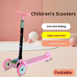 Patinete <span class=keywords><strong>con</strong></span> Marco de Acero, Plegable <span class=keywords><strong>con</strong></span> un Botón, para Edades de 2 a 8 Años, Altura Ajustable, 3 Ruedas, 3 en 1, MIGAO - Product Image 5