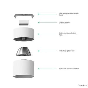 Foco LED Plegable de 12 W con Clasificación IP65, Recorte de 90 mm, Ángulo de Haz Regulable, Luz Lineal de Aluminio Moderna para Oficina en Casa - Product Image 4