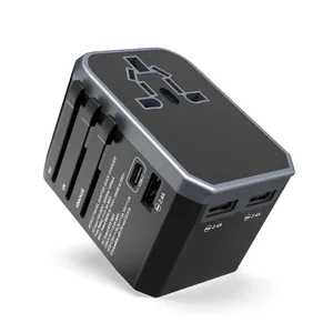 Newest design fast charger 45W PD quick charge Type C USB adaptor universal plug travel adapter