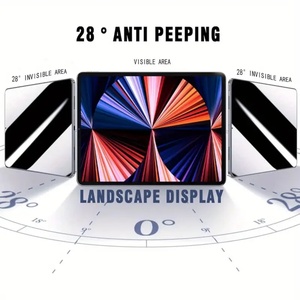 Protection d'écran en verre trempé anti-espionnage de haute qualité 9H 0,3 mm pour iPad Air 6 13" 2024 12025 iPad Glass - Product Image 1