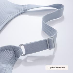 Sujetador Push-Up Inalámbrico de Copa Completa para Mujer, Tallas Grandes, Estilo Europeo-Americano, con Soporte Lateral, Ajustable, Transpirable y Delgado - Product Image 4