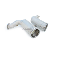 Header Knalpot Downpipe Berinsulasi 200CELL Aliran Tinggi Khusus untuk Porsche Cayenne Turbo 4.0T 2017-2023 OEM SS304 Upgrade Pipa Pembuangan