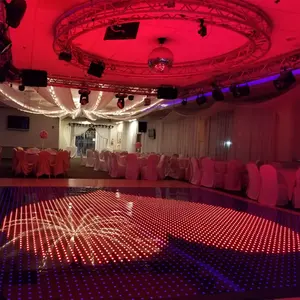 Pantalla led para pista de baile, iluminador mágico de vídeo, 64 píxeles, dmx, para bodas