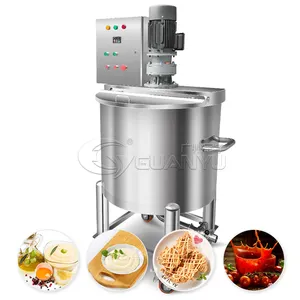 Small Batch 100L Stainless Steel SS304 SS316L Mixing Tank Fast Melting Sugar Candy Chocolate Toffee Making Vessel Pot