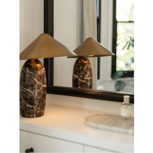 Nordic Valli Marble Table Lamp Led Light Source E27 Bulb Base Switch Control Simple Design For Living Room Bedroom Ambient - Product Image 4