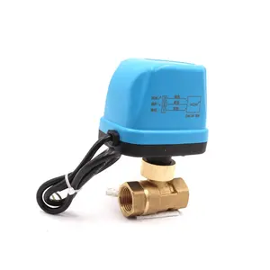 Whosale 1/2 - 1 Inch Brass Female Thread Hydraulic Motorized Ball Valve,electric ball valve for heating and Fan coil